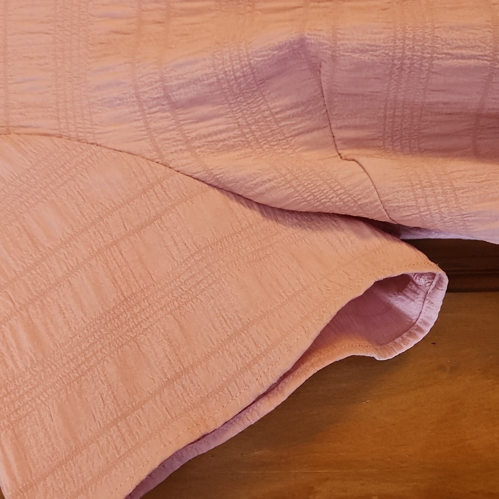 EMERY ROSE Dusty Pink Ruffle Hem Blouse - Picture 3 of 4